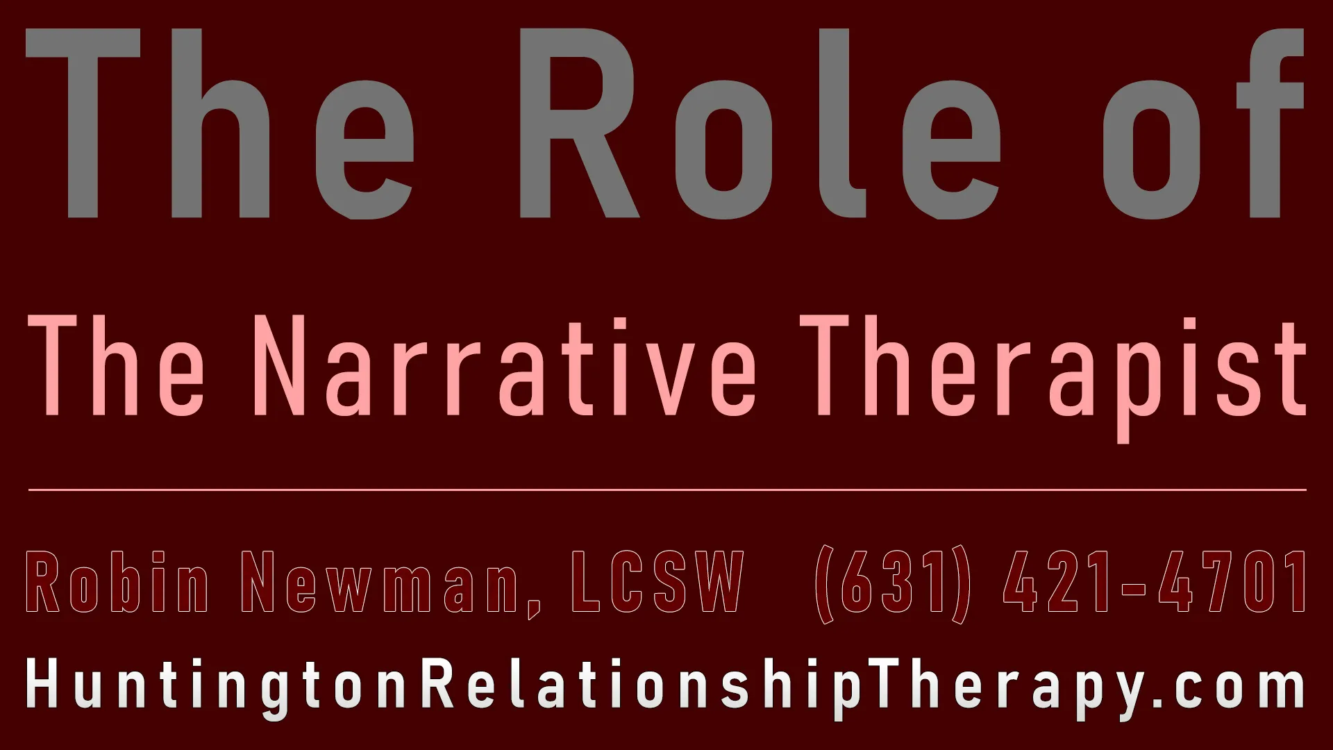 Narrative Therapist Huntington Long Island