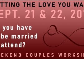 do you have to be married to take GETTING THE LOVE YOU WANT workshops